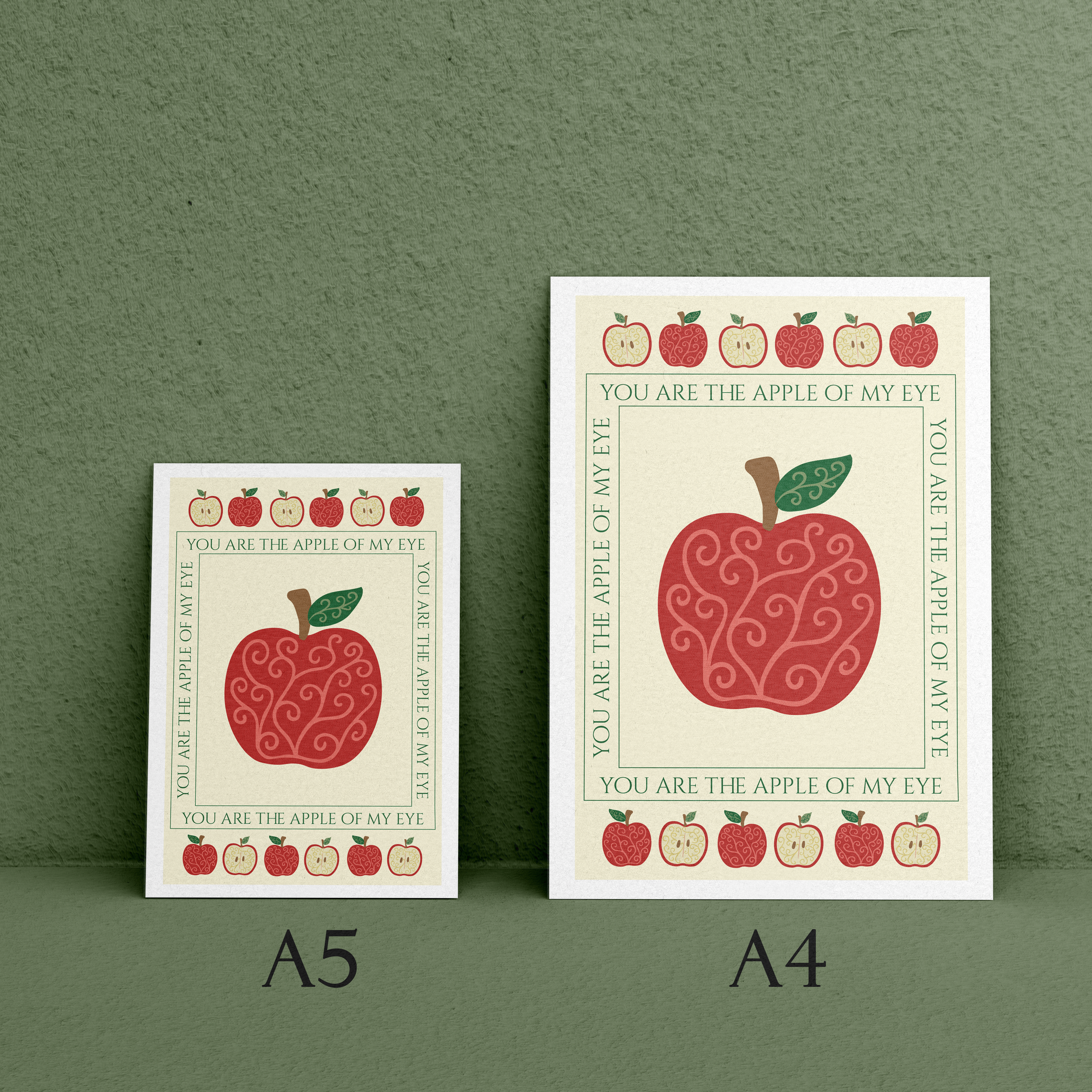 'You are the Apple of my Eye' Print