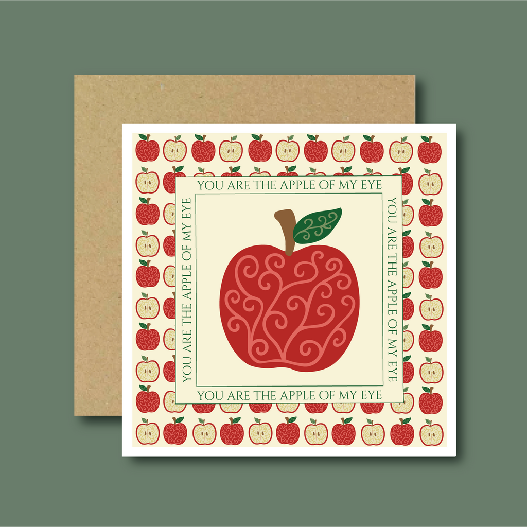 Apple of my Eye Greetings Card