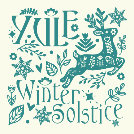 Yule Print (blue)