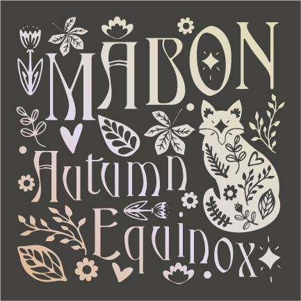 Mabon Autumn Equinox Card (dark)