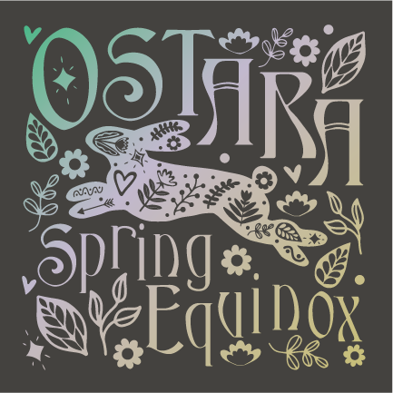 Ostara Spring Equinox Card (dark)