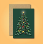 Branches of Joy (green) Greetings Card