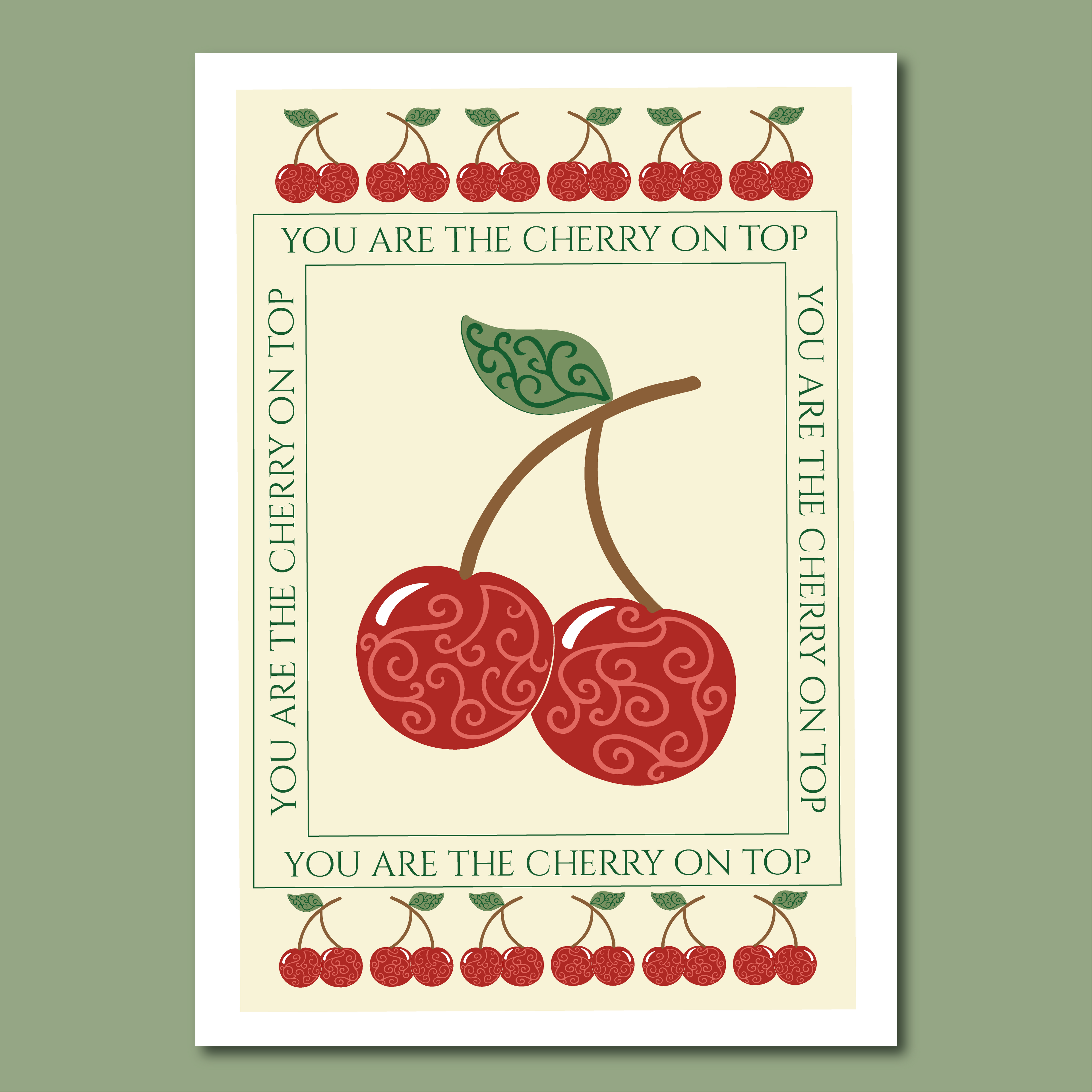 'You are the Cherry on Top' Print