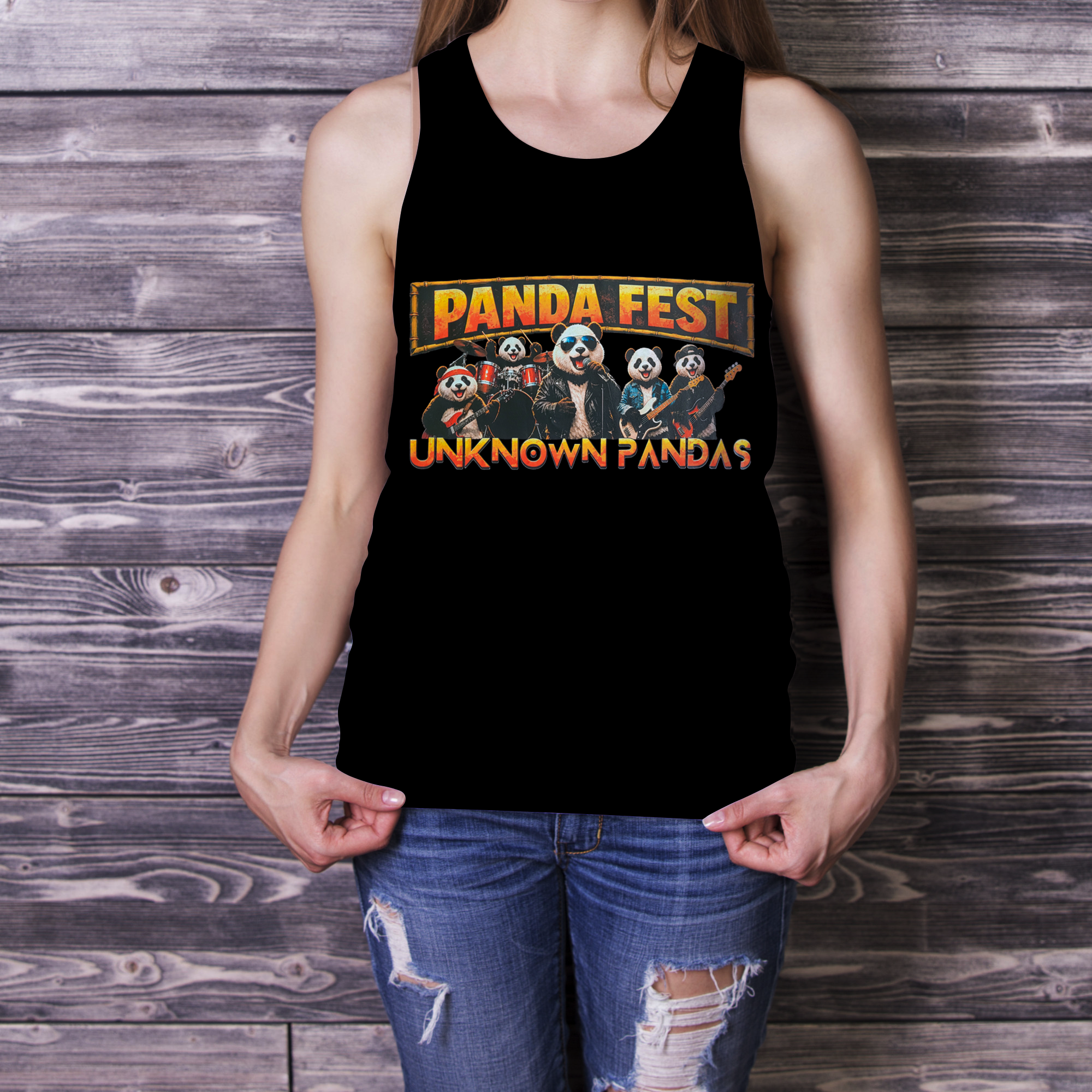 Panda Fest Vest Top