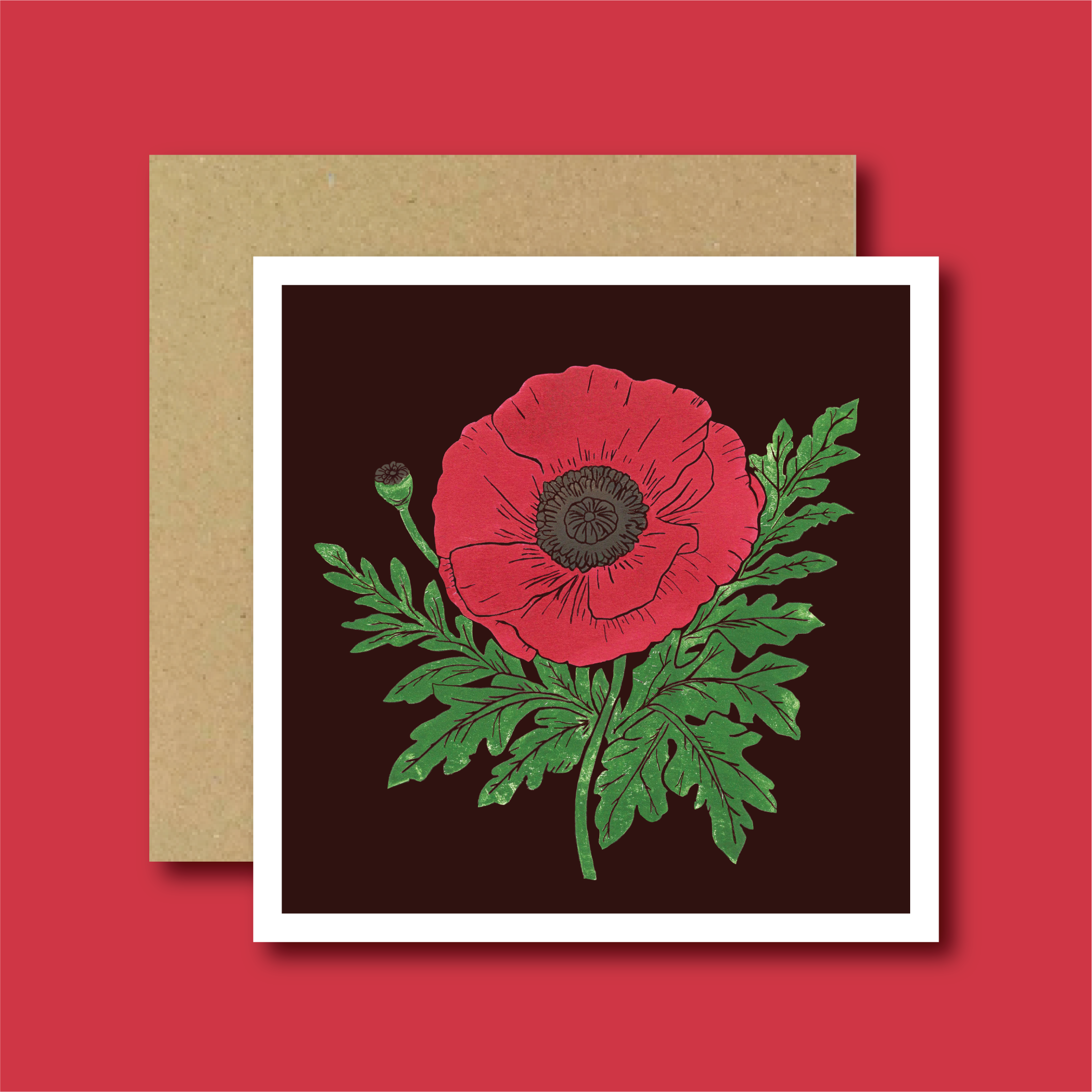 Poppy Greetings Card