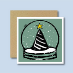 Snow Globe Christmas Cards, Single or Pack of 10