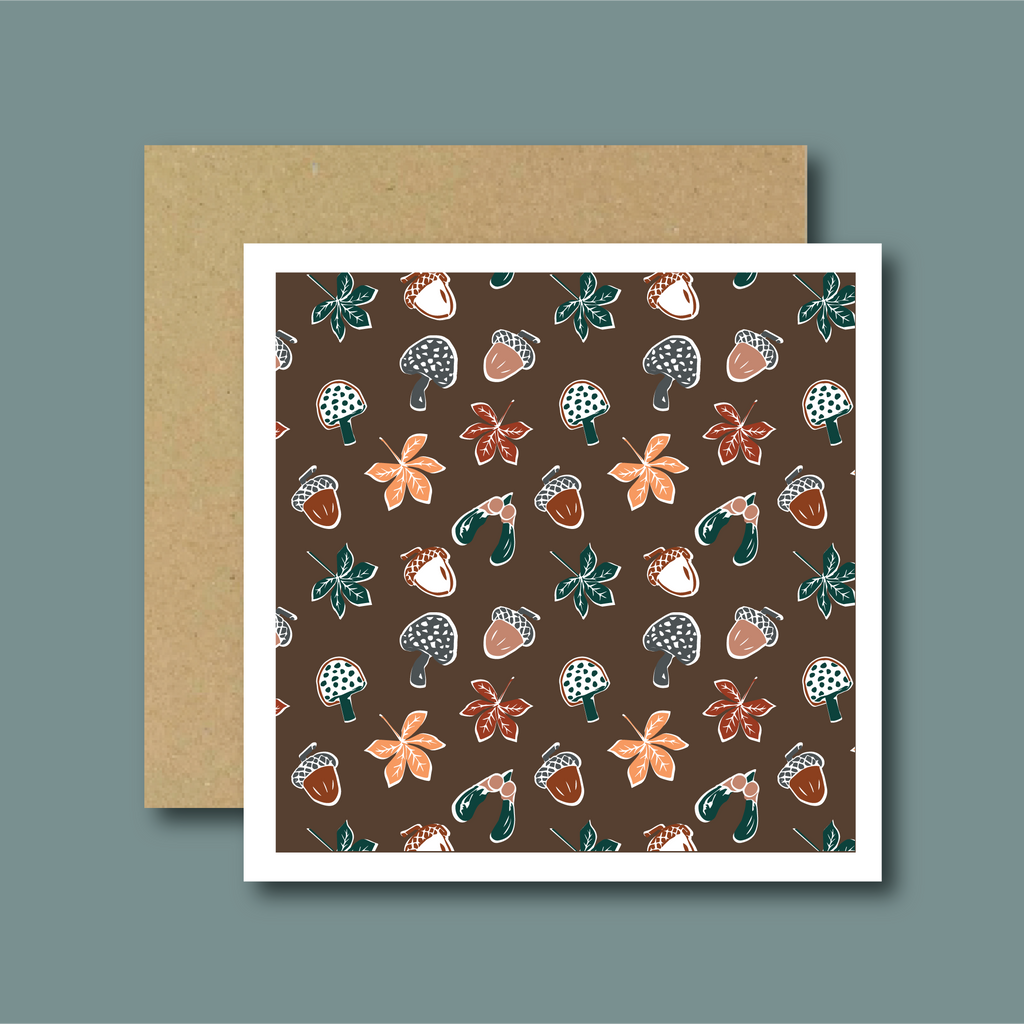 Woodland Walk Autumn Trail Card