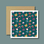 Woodland Walk Teal Gardens Card