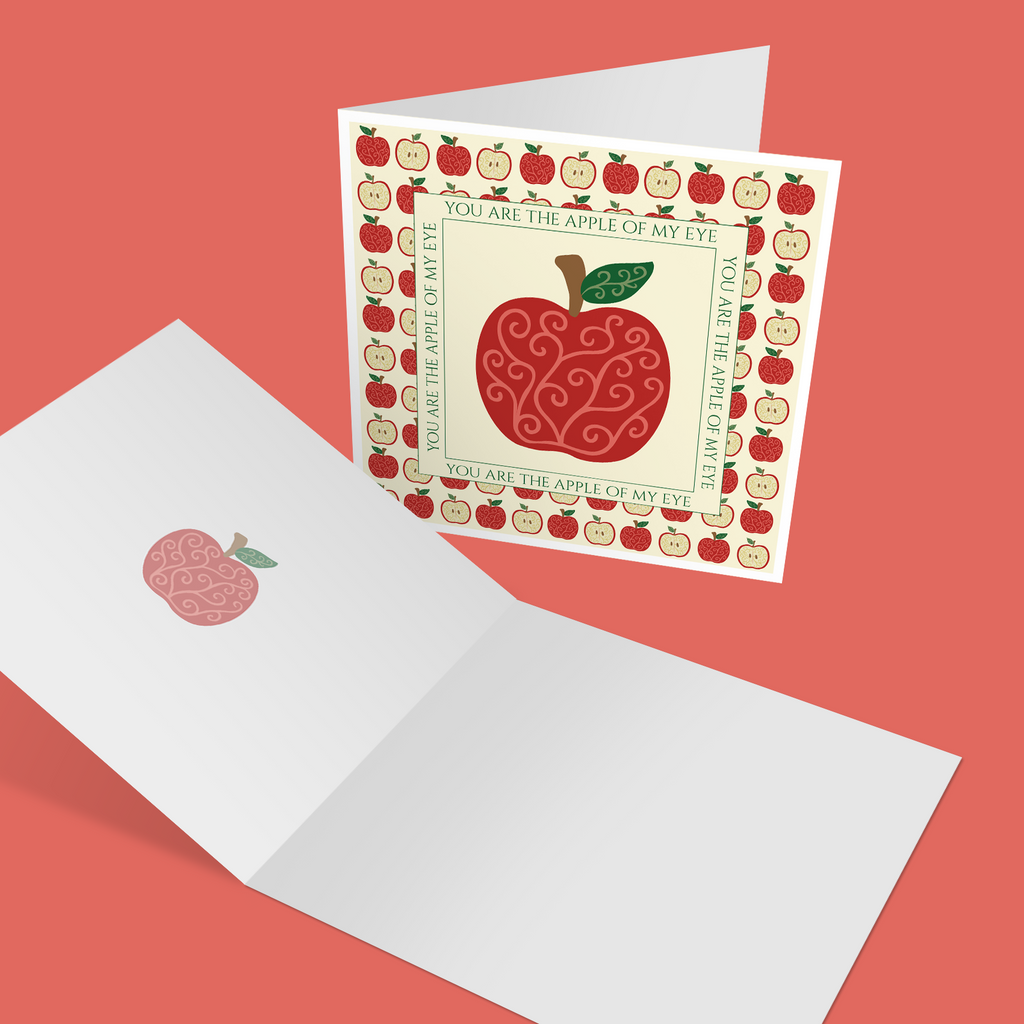 Apple of my Eye Greetings Card