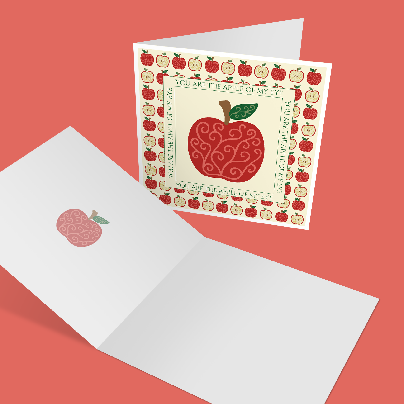 Apple of my Eye Greetings Card