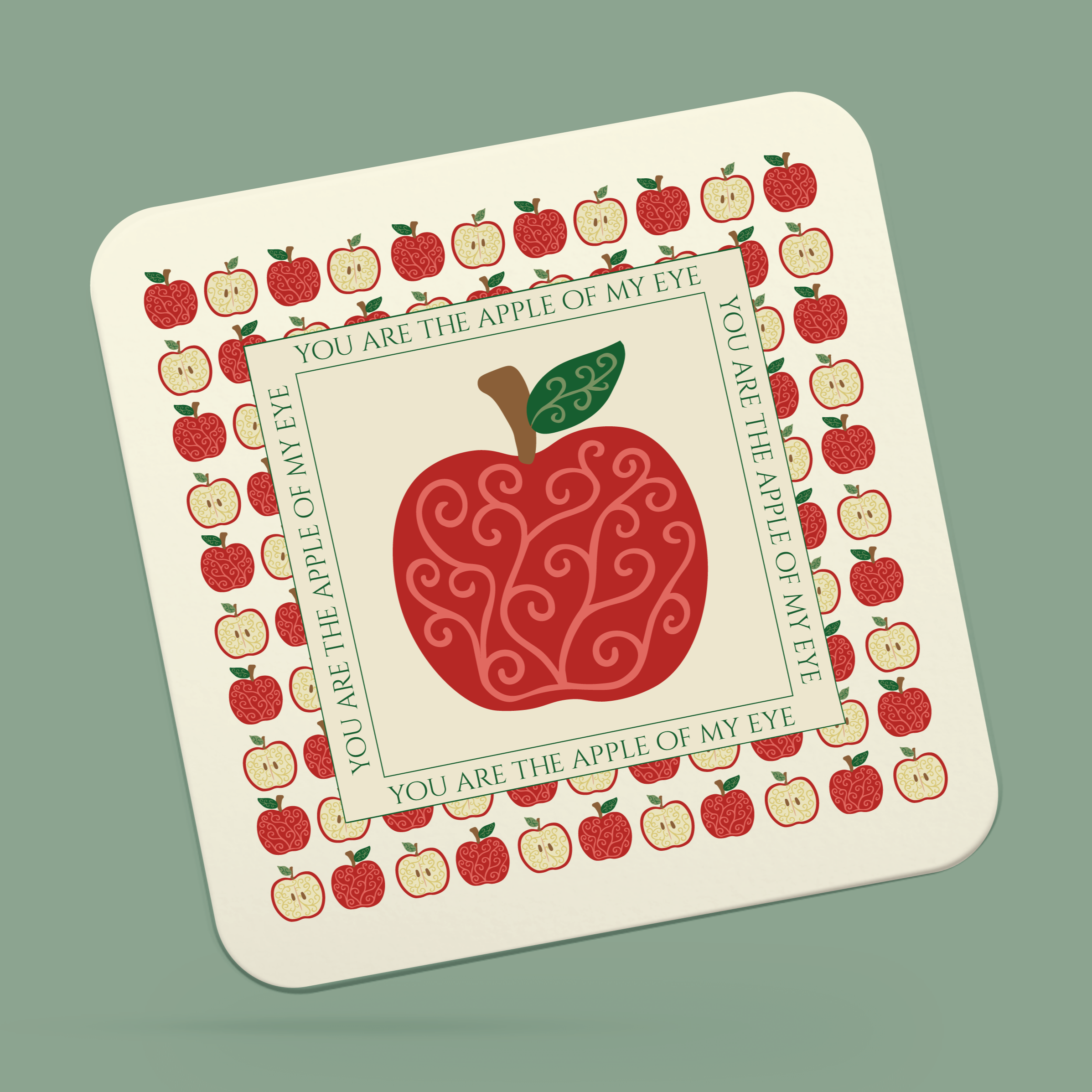 Red Fruits Pack of 4 Coasters