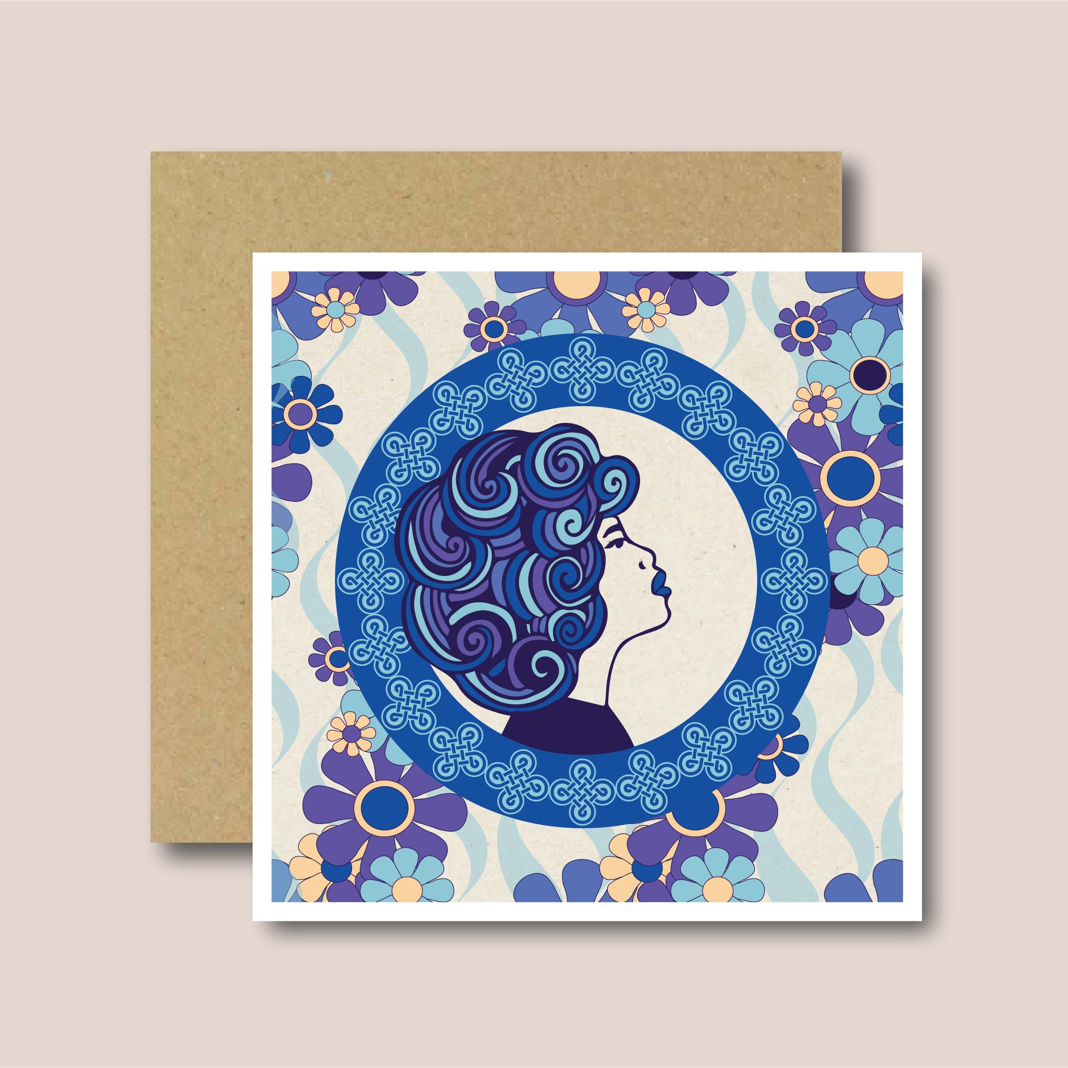 Danu Goddess Eostre Greetings Card