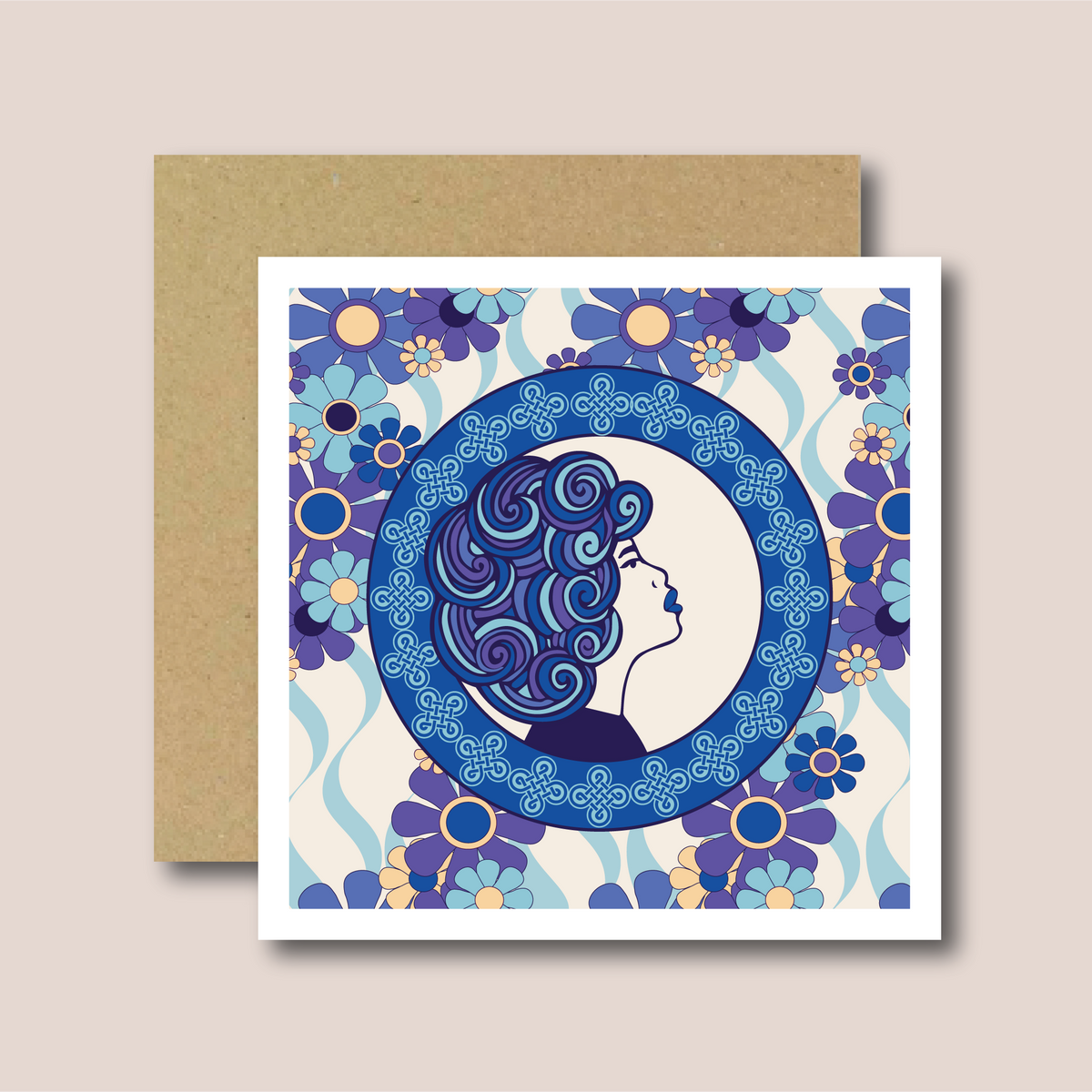 Danu Goddess Eostre Greetings Card