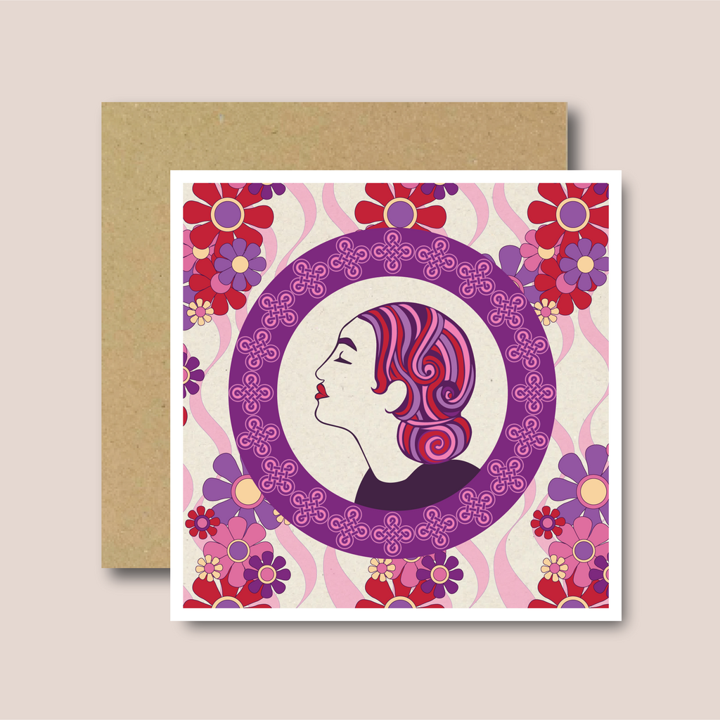 Danu Goddess Morrigan Greetings Card