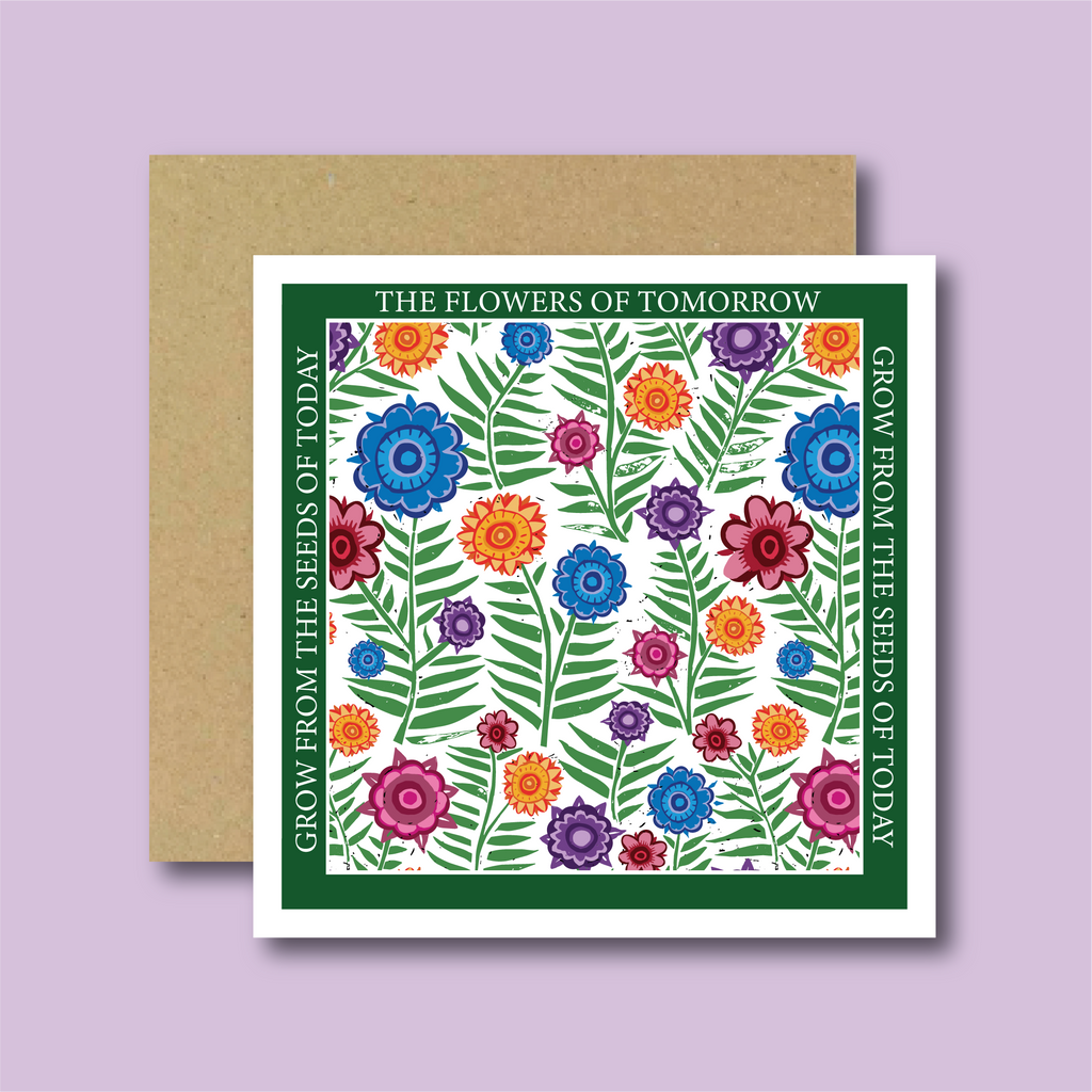 Flowers of Tomorrow Greetings Card