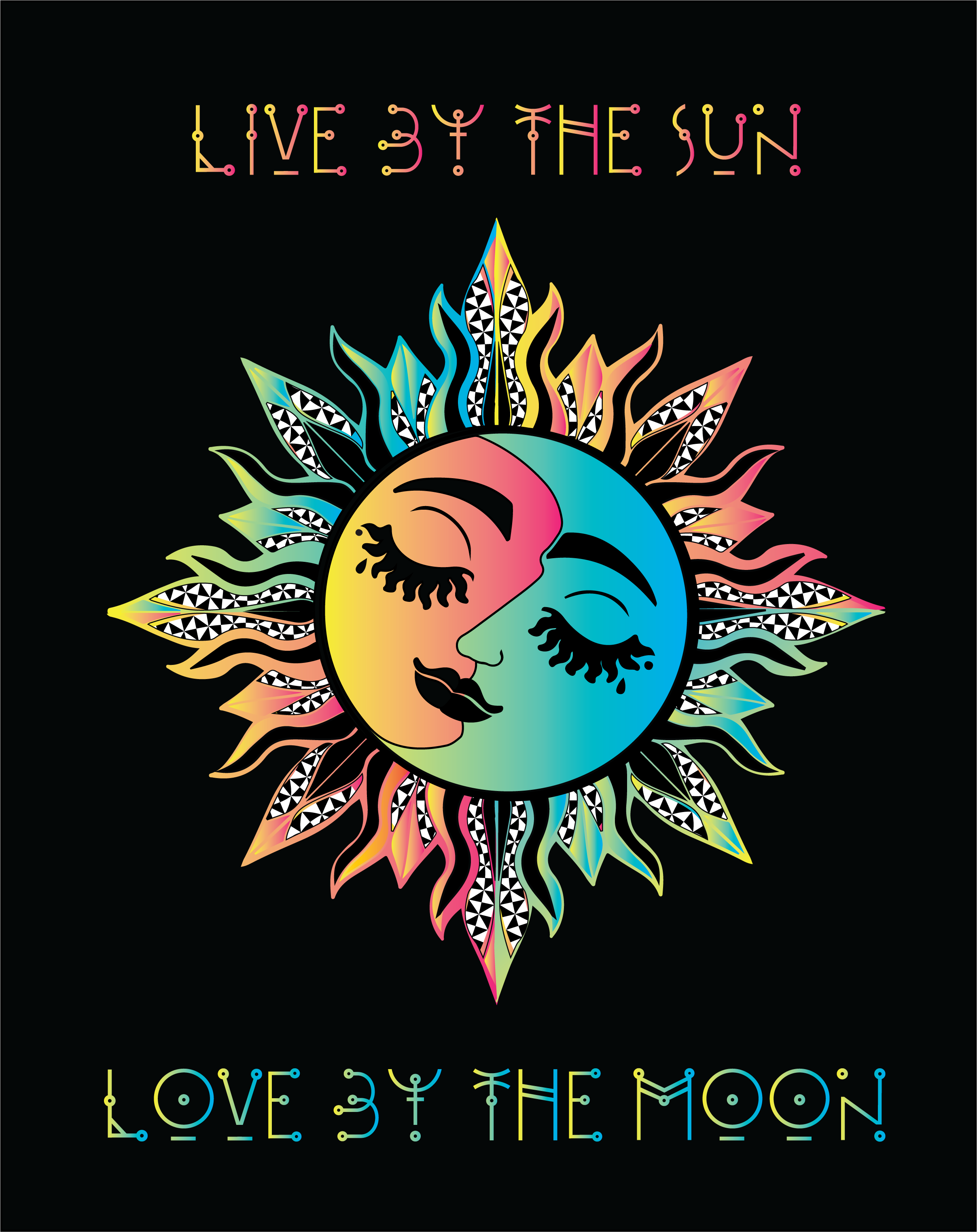 Live by the Sun Print