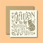 Mabon Autumn Equinox Card