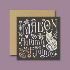 Mabon Autumn Equinox Card (dark)