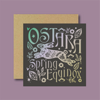 Ostara Spring Equinox Card (dark)