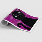 Cosmic Kitten (pink) Art Print