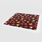 Woodland Walk Maroon Forest Card