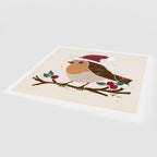 Robin Christmas Cards, Single or Pack of 10