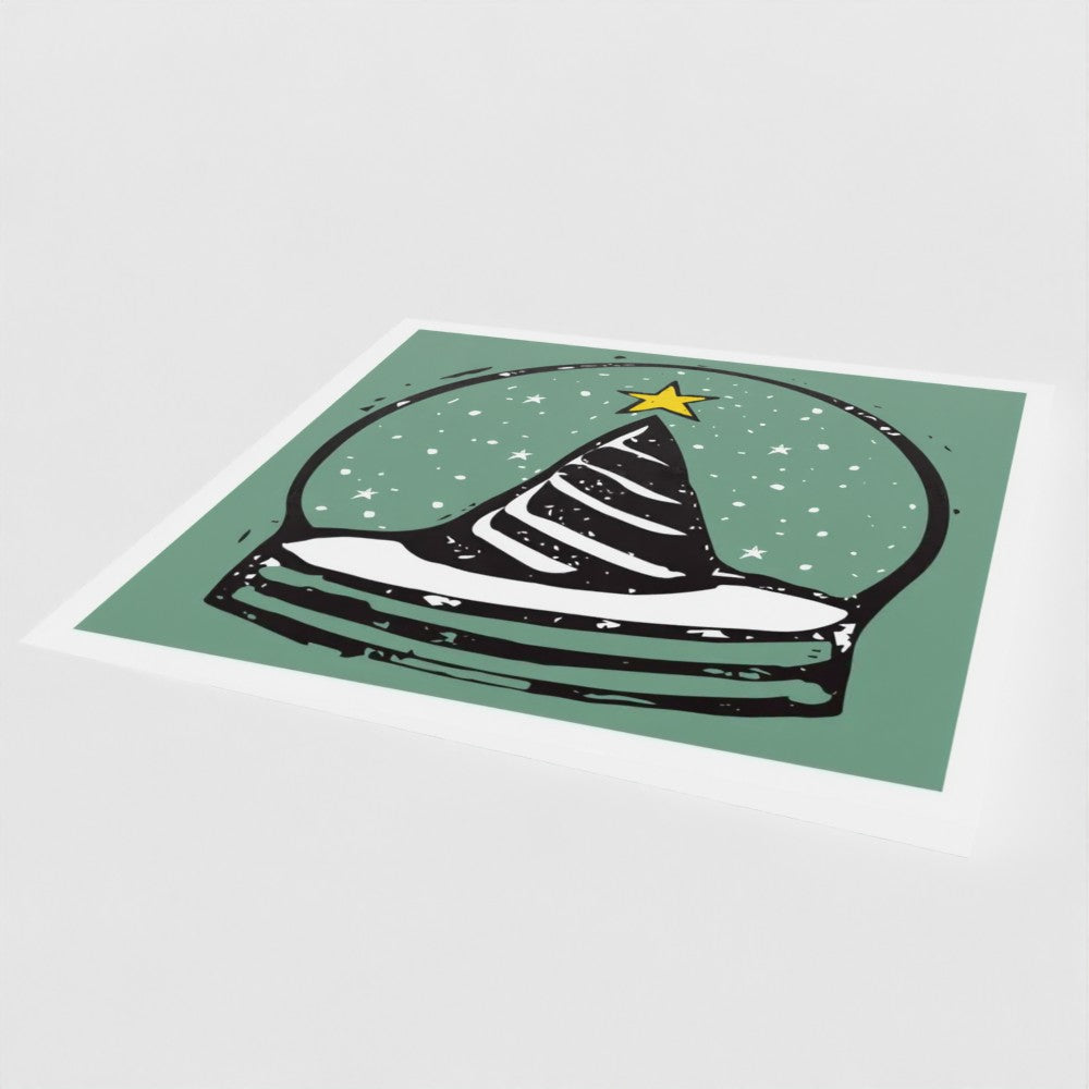 Snow Globe Christmas Cards, Single or Pack of 10