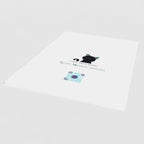 Cosmic Kitten (Green) Greetings Card