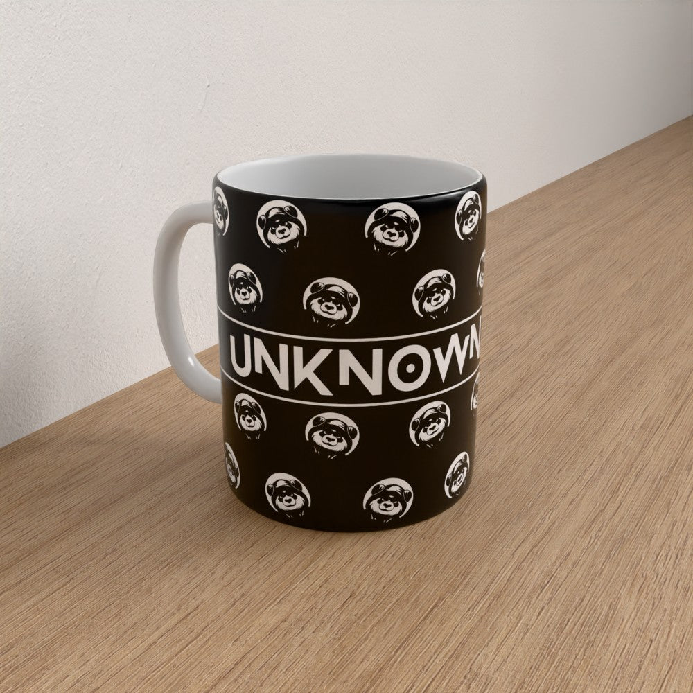 Unknown Pandas Mug -Black Pattern