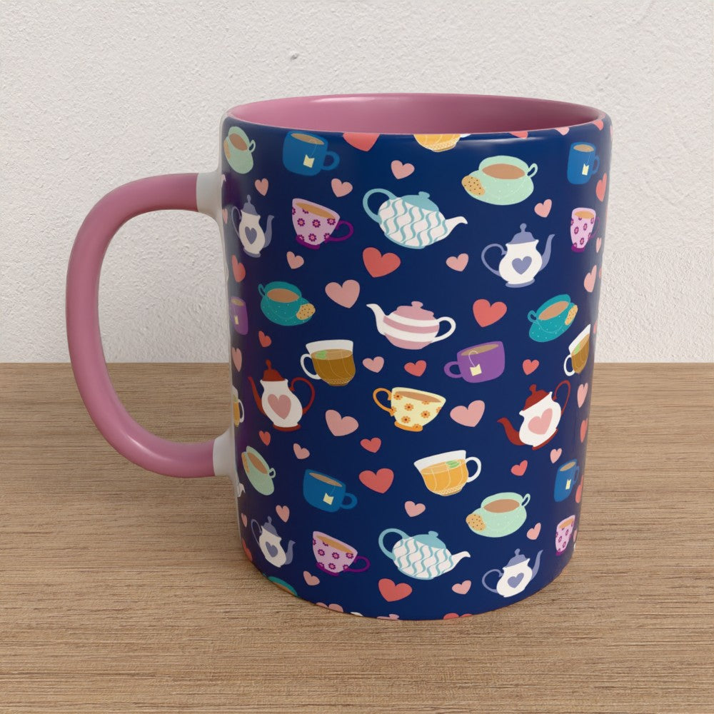 Blue Tea Party Mug