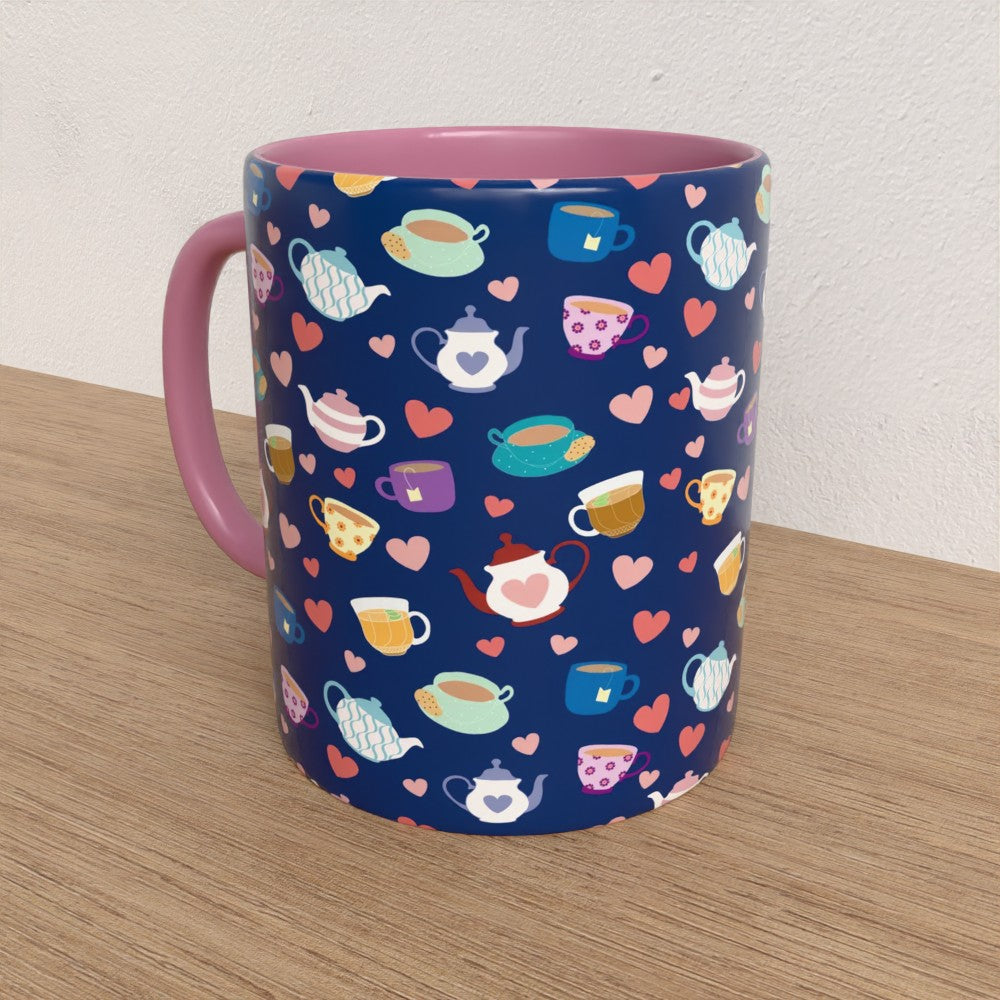 Blue Tea Party Mug