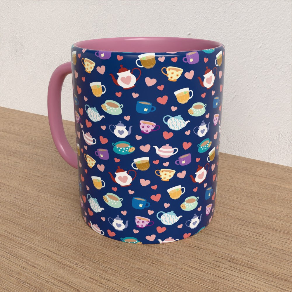 Blue Tea Party Mug