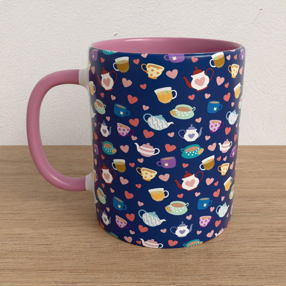 Blue Tea Party Mug