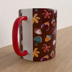 Woodland Walk Maroon Forest Mug