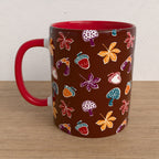 Woodland Walk Maroon Forest Mug