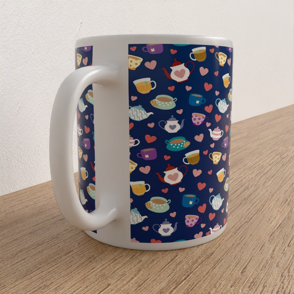 Blue Tea Party Mug