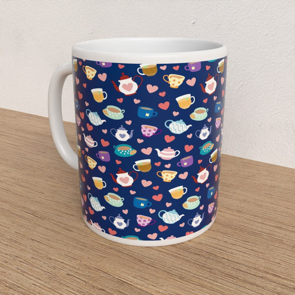 Blue Tea Party Mug