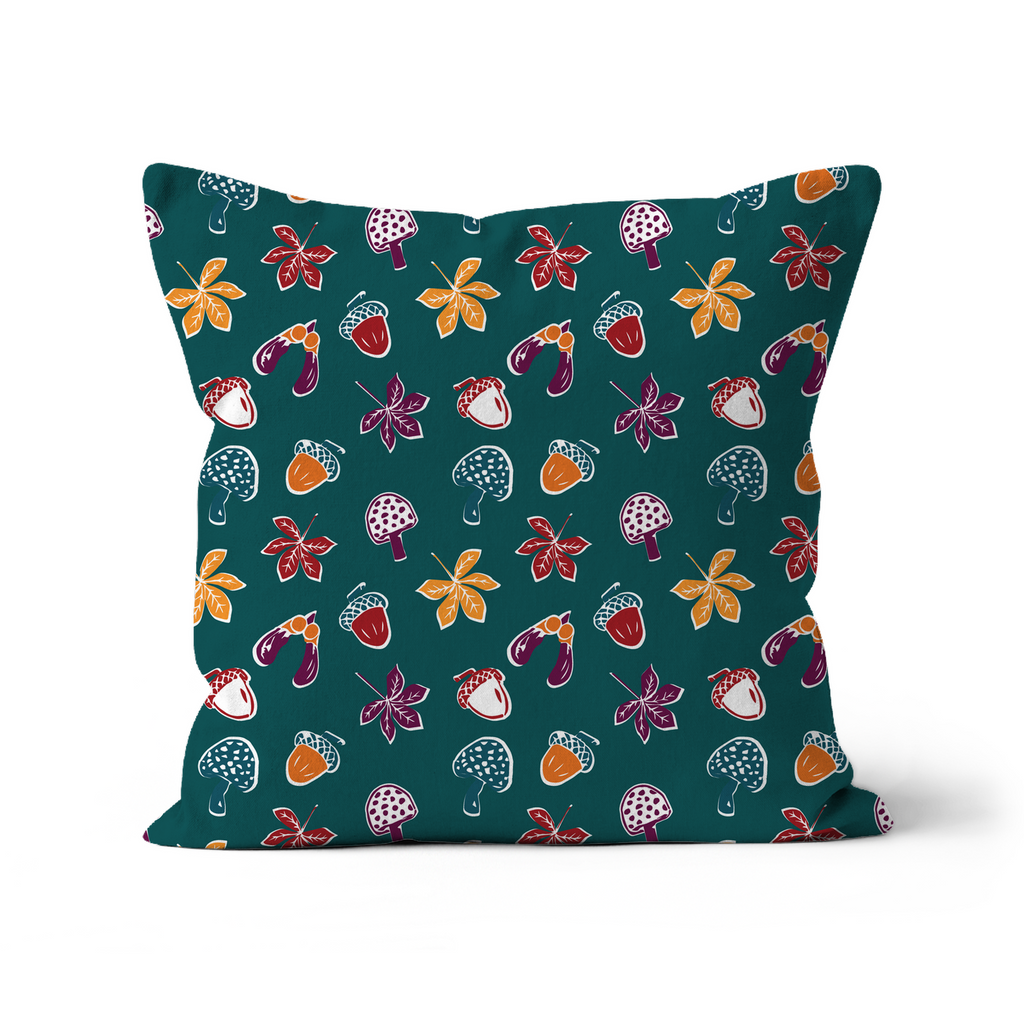 Woodland Walk Teal Gardens Cushion