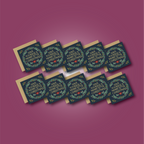 Merry Little Christmas Wreath Card (blue)