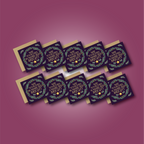 Merry & Bright Wreath Card (purple)