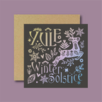 Yule Winter Solstice Card (dark)