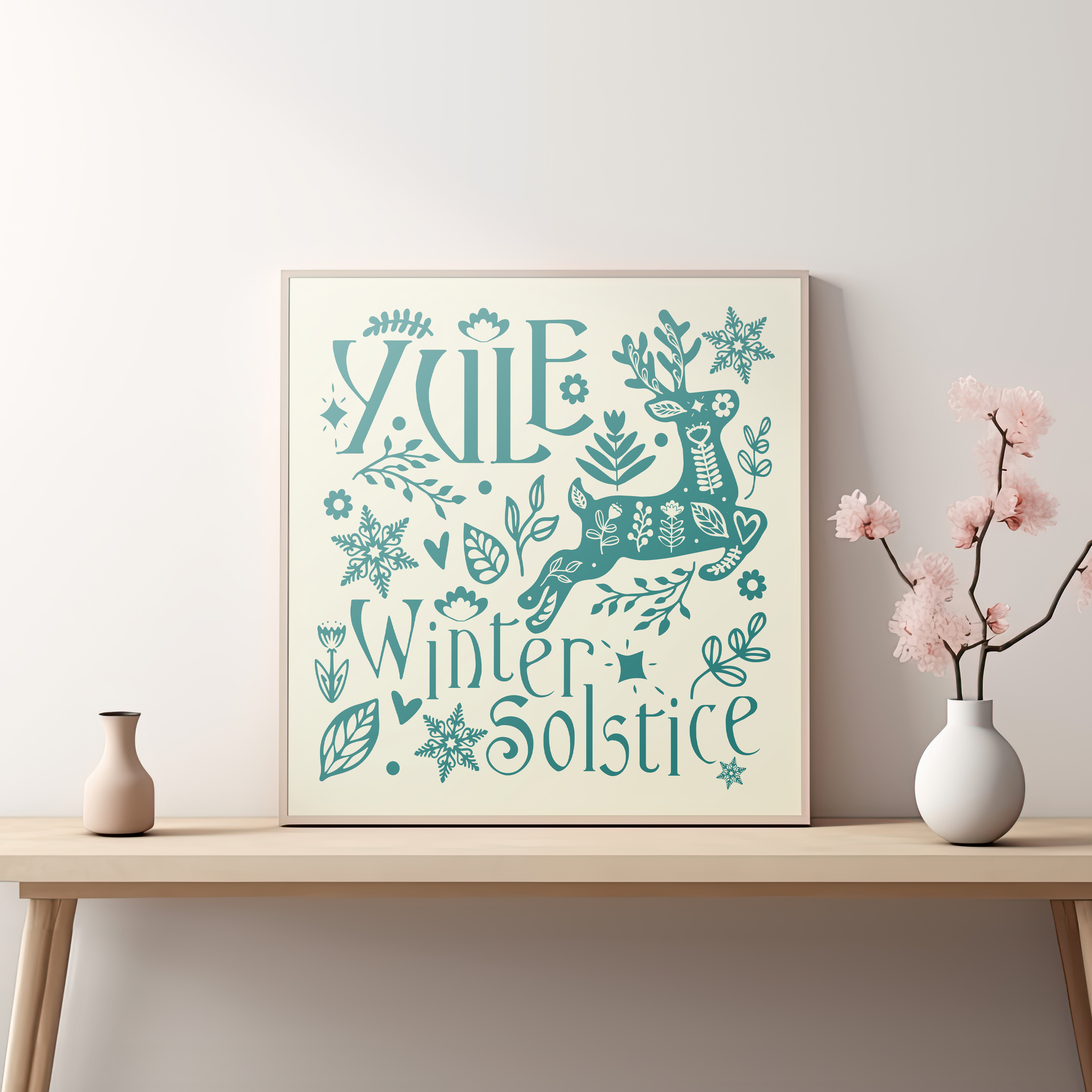 Yule Print (blue)